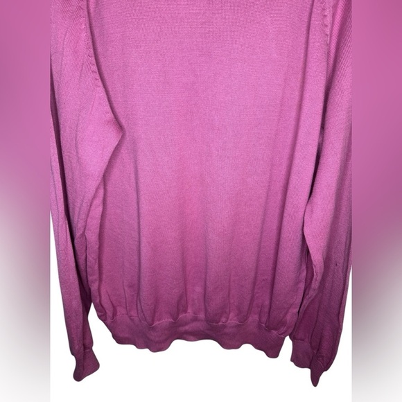 Lacoste V-Neck Sweater Size 9 Pink - Picture 6 of 8